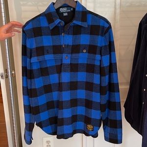 Polo Ralph Lauren men’s cotton wool check over shirt size M